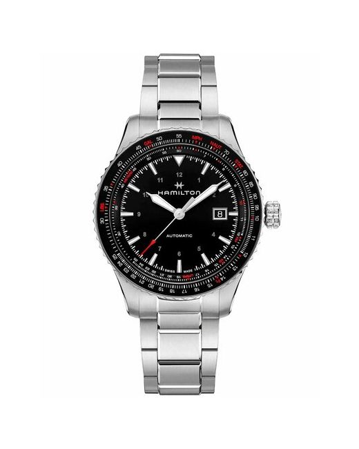 Hamilton Наручные часы Khaki Aviation серебряный черный