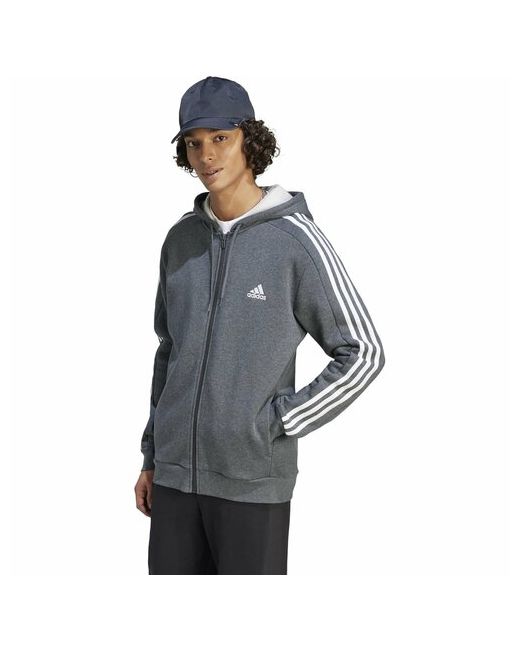 Adidas Толстовка Essentials Fleece 3-Stripes Full-Zip размер