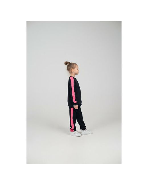 Любимыши Комплект одежды размер 134-140 черный розовый