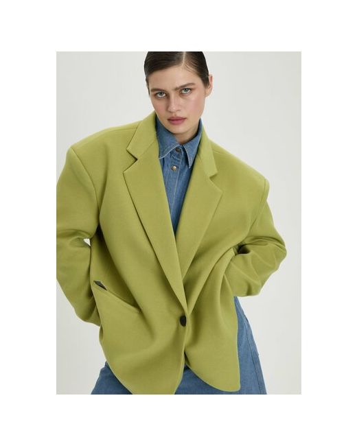 Katerina Myachina Пальто размер желтый зеленый