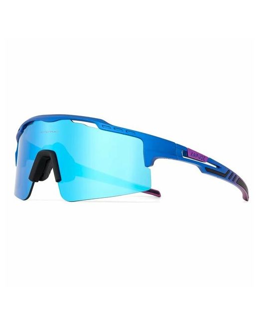 Kapvoe Солнцезащитные очки Очки спортивные унисекс для лыж велосипеда туризма KE-X75/Очки/Цвет07/СинийГолубой синий