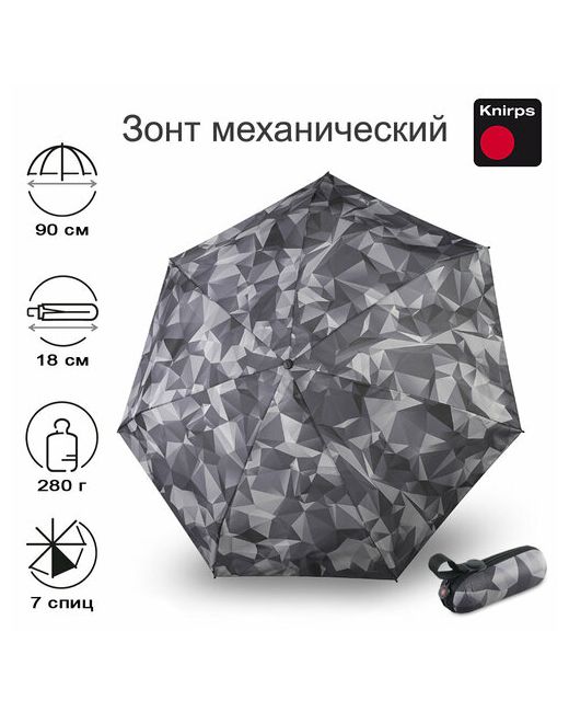Knirps Мини-зонт черный