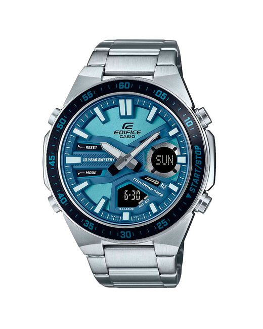 Casio Наручные часы серебряный синий