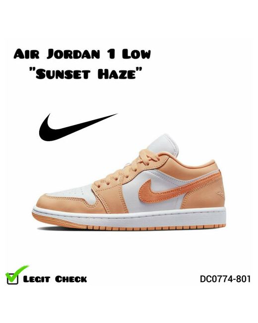 Nike Кроссовки Air Jordan 1 Low размер 385 EU оранжевый