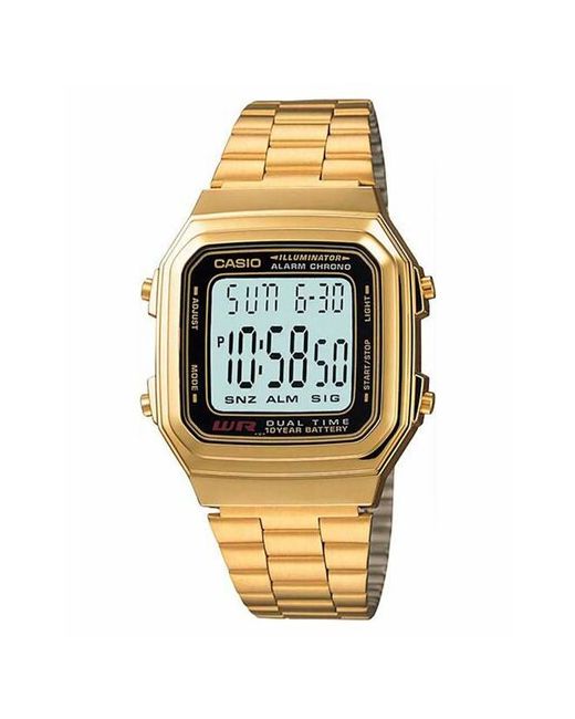 Casio Наручные часы A-178WGA-1A золотой серебряный