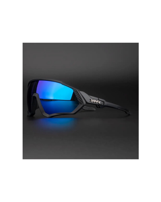 Kapvoe Солнцезащитные очки Очки спортивные унисекс для лыж велосипеда туризма очки/KE9408-05 черный синий