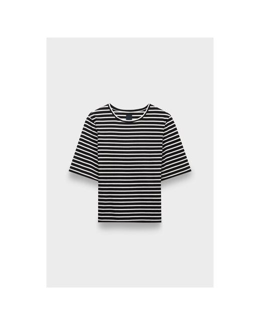 Juun.J Футболка basic slim stripe t-shirt black размер 42