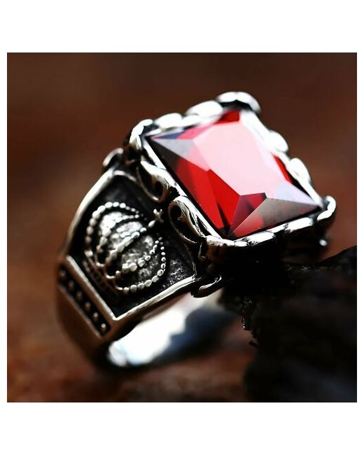 Interplay Кольцо рубин кольцо гранат серебро с красным камнем гранатовое рубиновое гранатом рубином перстень красный печатка бижу