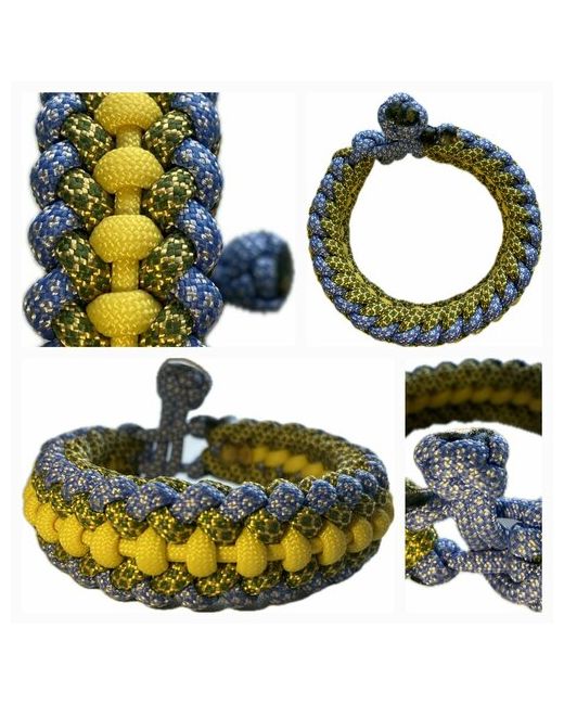 Sunny Street Славянский оберег плетеный браслет Вышень 1 шт. размер 8 см диаметр 7.5 белый голубой