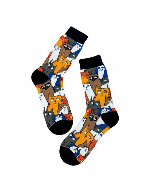 Country Socks Носки размер Универсальный черный оранжевый синий серый