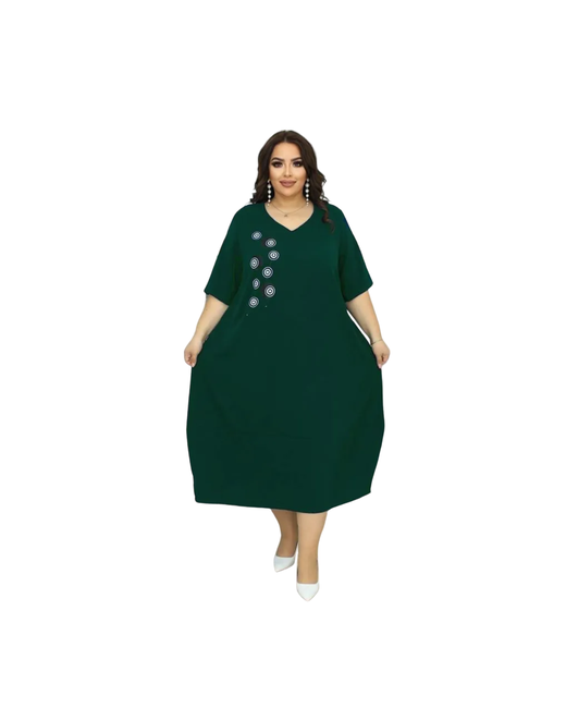 AstoriaDi Платье размер 66 изумрудно-зеленый