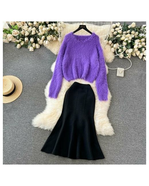Comfort Hoodies Комплект одежды размер 42-46 фиолетовый черный