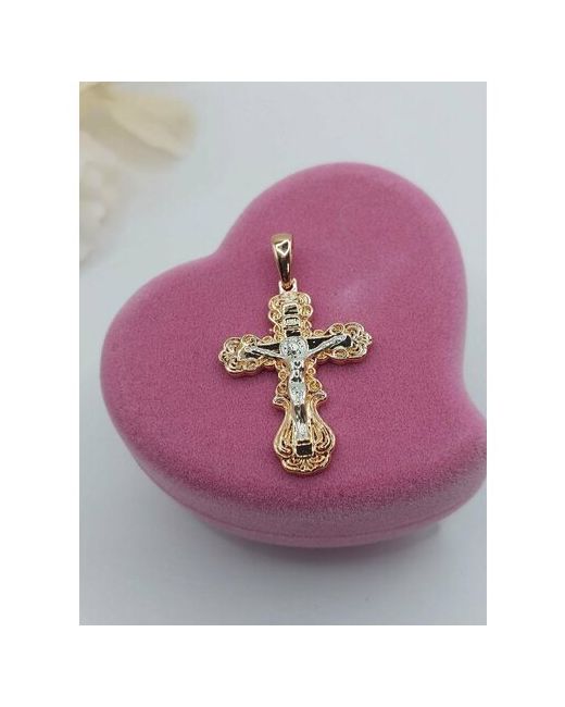 FJ Fallon Jewelry Славянский оберег крестик Нательный крест подвеска бижутерия золотистый
