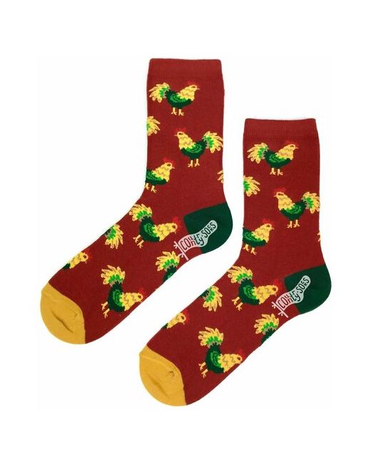 Country Socks Носки размер универсальный желтый зеленый