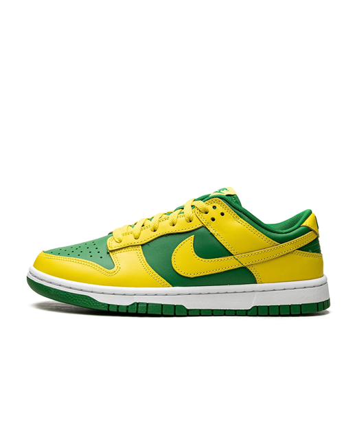 Nike Кеды Dunk Low размер 9.5us/42ru зеленый желтый