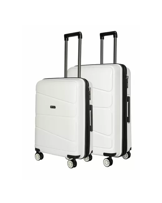 Bonle Комплект чемоданов H-8011ML/WHITE 2 шт. 136 л размер