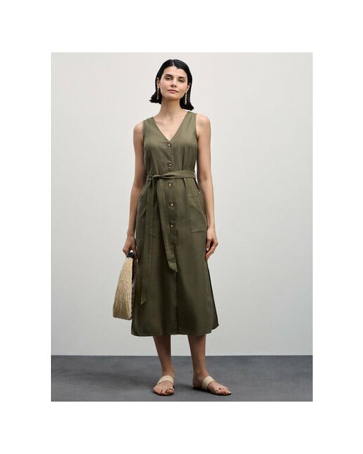 Zarina Платье размер RU 50/170 оливковый