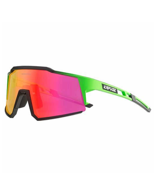 Kapvoe Солнцезащитные очки Очки спортивные унисекс для бега велосипеда туризма Очки/K9022-Q-4L-07/ЗеленыйОранжевый/07 зеленый оранжевый