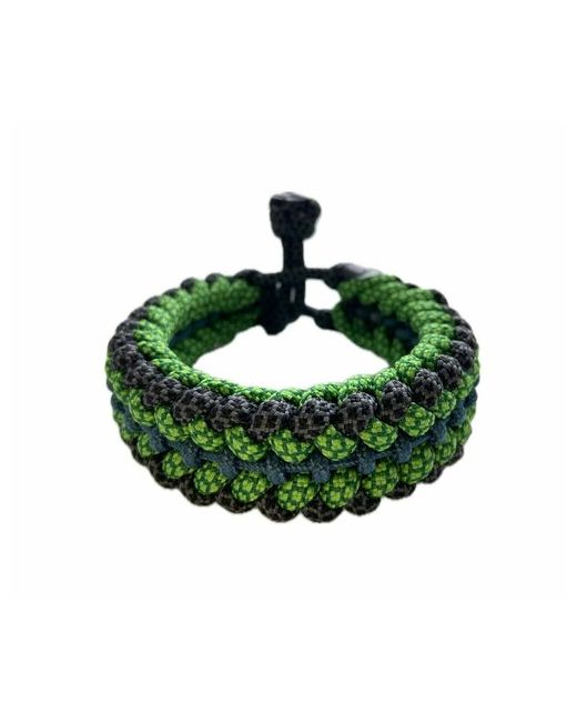 Sunny Street Славянский оберег плетеный браслет Дракон I 1 шт. размер 7.5 см диаметр 7 черный зеленый