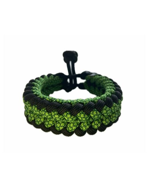 Sunny Street Славянский оберег плетеный браслет Змий 1 шт. размер 7.5 см диаметр 7 черный зеленый