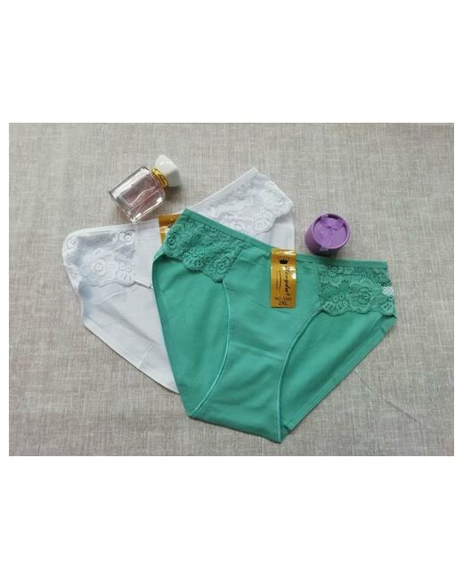 Holiday Cotton Couture Трусы 2 шт. размер 46/48 белый зеленый