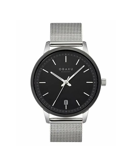 Obaku Наручные часы V270GDABMC серебряный черный