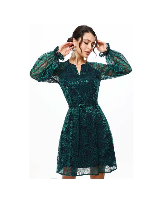 DSTrend Платье размер 54 зеленый