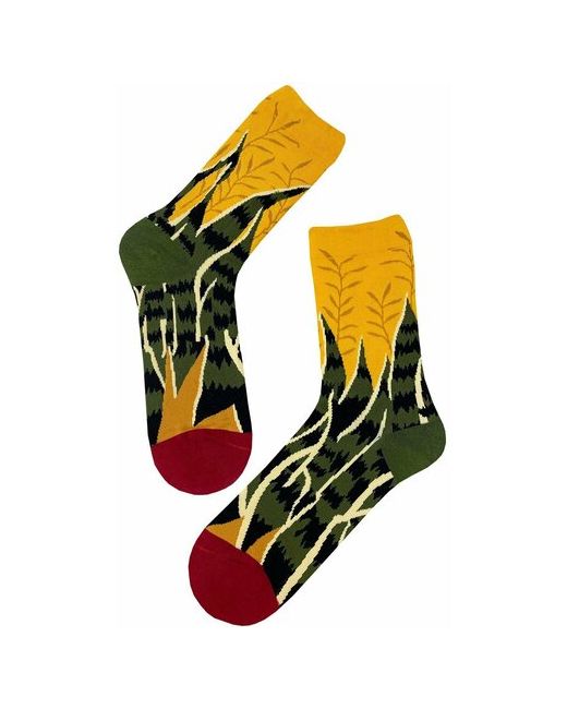 Country Socks Носки размер зеленый горчичный