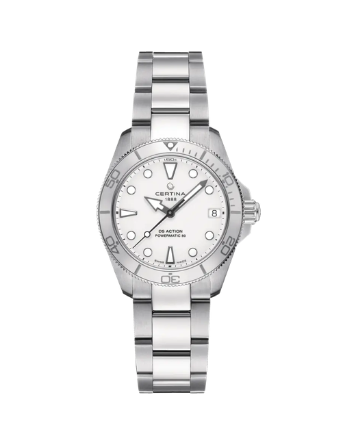 Certina Наручные часы C0320071101100 белый серебряный