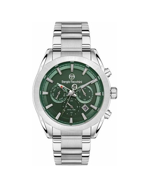 Sergio Tacchini Наручные часы зеленый серебряный