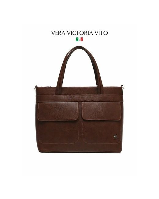 Vera Victoria Vito Сумка тоут серебряный коричневый