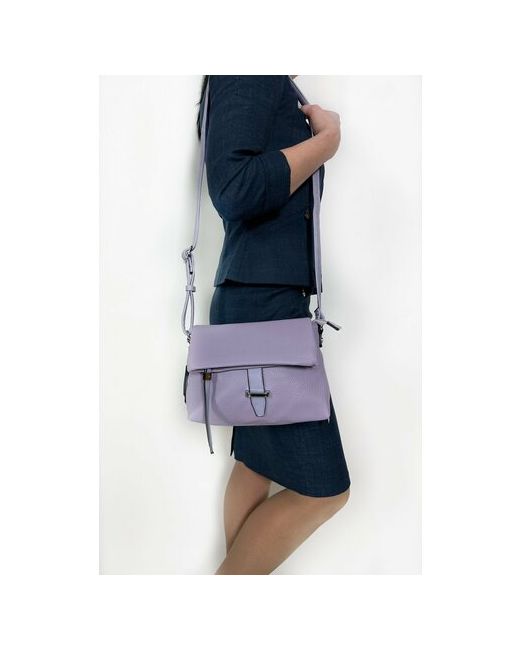 Batty Сумка кросс-боди Яркая сумка из экокожи G-2641-2-Purple фактура рельефная гладкая лиловый