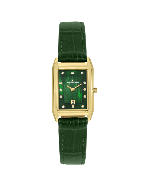 Jacques Lemans Наручные часы зеленый золотой