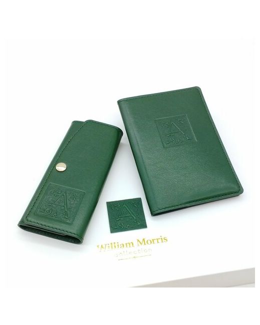 William Morris Комплект для паспорта зеленый