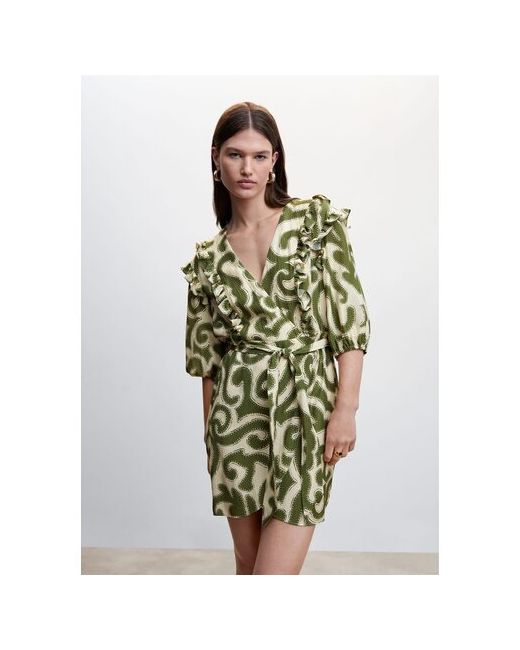 Mango Платье размер 38 зеленый