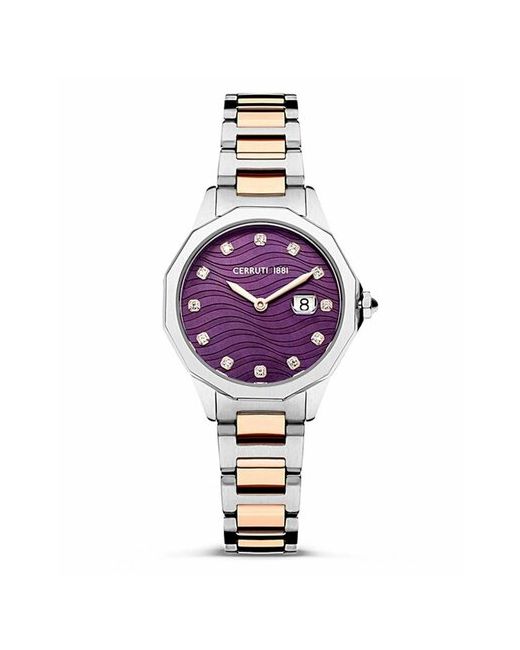 Cerruti Наручные часы CIWLG2232403 серебряный фиолетовый