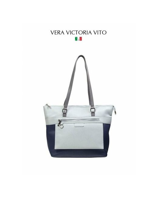 Vera Victoria Vito Сумка шоппер 33-301-18 фактура зернистая голубой