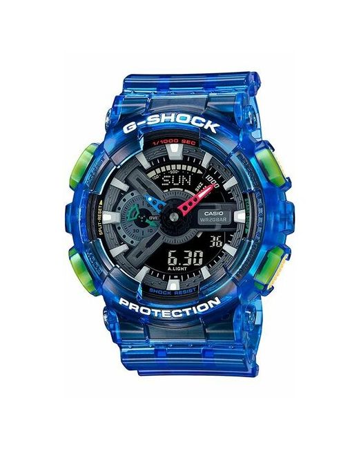 Casio Наручные часы бесцветный голубой