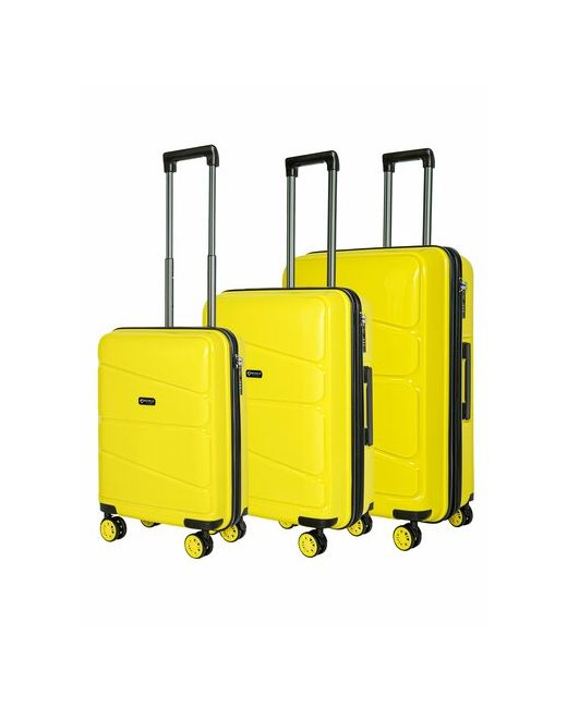 Bonle Комплект чемоданов H-8011SML/YELLOW 3 шт. 136 л размер