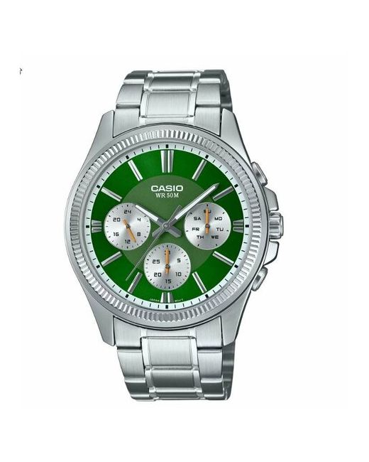 Casio Наручные часы Collection MTP-1375D-3A зеленый серебряный