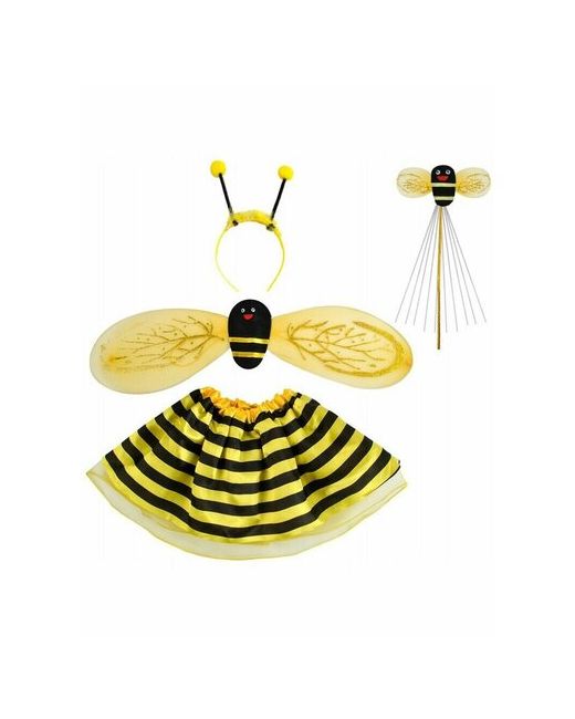 Miland Карнавальный костюм Веселая пчёлка юбка крылья ободок палочка