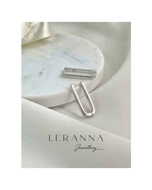 Leranna Серьги Серьги-основы базовые размер/диаметр 21 мм серебряный