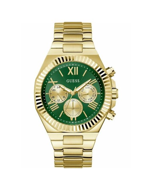 Guess Наручные часы Sport GW0703G2 зеленый золотой