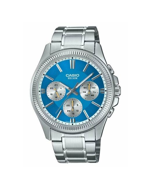 Casio Наручные часы Collection MTP-1375D-2A2 бирюзовый серебряный