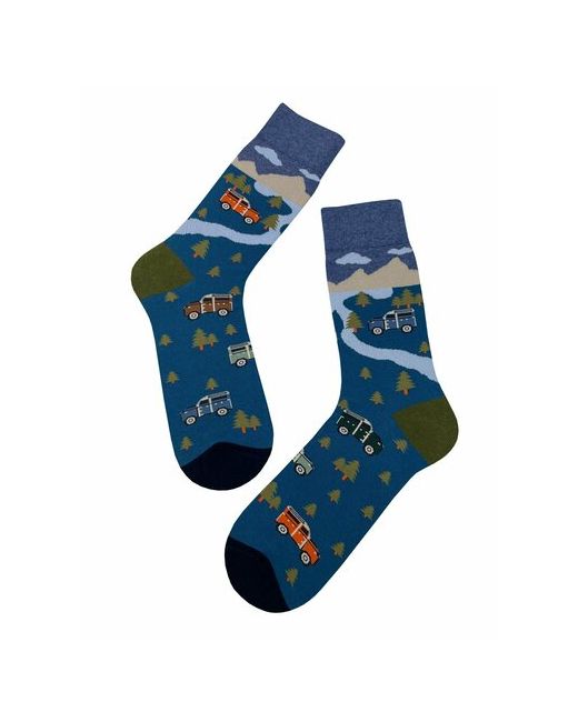 Country Socks Носки размер Универсальный зеленый синий коричневый