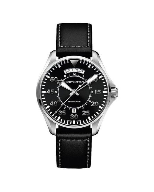 Hamilton Наручные часы Khaki Aviation H64615735 серебряный черный