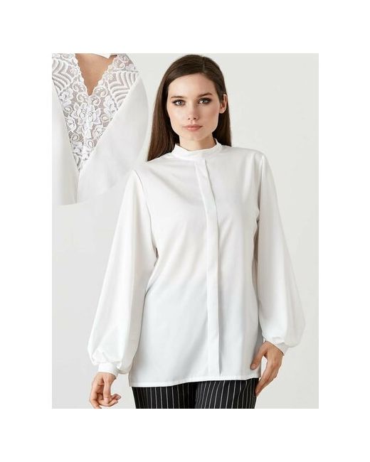 Topdesign Блуза вечерняя блузка с кружевной вставкой на спине из Латвии 44-46 размер. размер 44