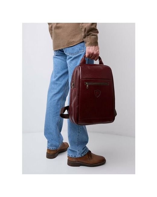 Franchesco Mariscotti Рюкзак мессенджер Удобный качественный рюкзак на все случаи жизни работу в офис и прогулку вечером поездку. Унисекс. 132207 фактура гладкая