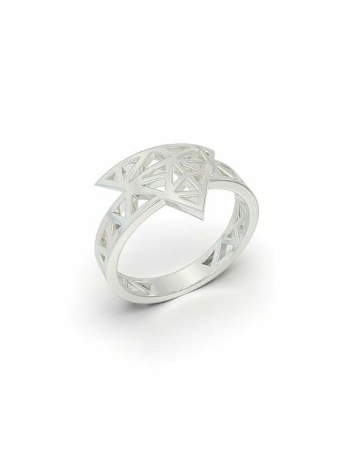 Ajewelry Кольцо серебро 925 проба размер 16 серебряный