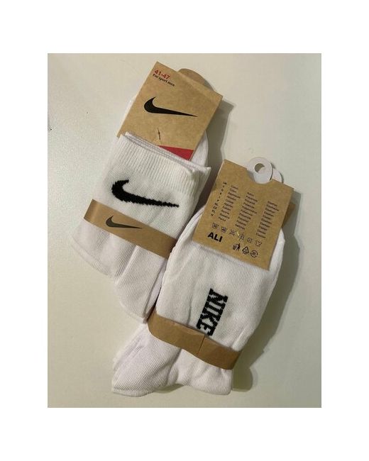 Nike Носки 10 пар размер 42/46 EU черный белый